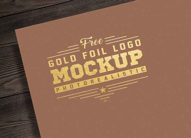Download Free Free Photorealistic Gold Silver Foil Logo Mockup Psd Ê–