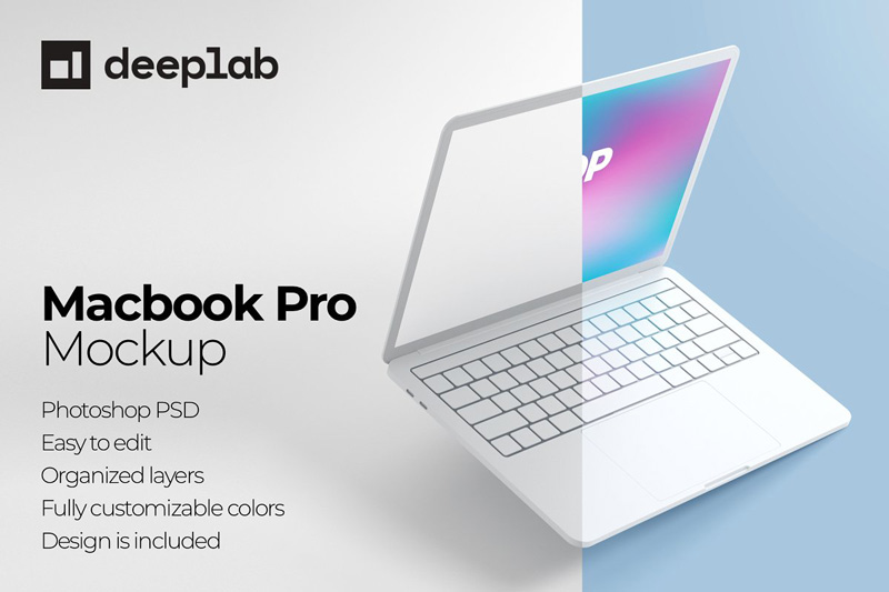 Download Macbook Pro Clay Mockup Set 4430877 Free - Psdly