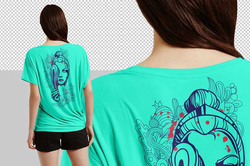 Download Women T-shirt Mock-up 1761134 - Free PSD MockUps, Template, Web Themes And More ~ PSDLY