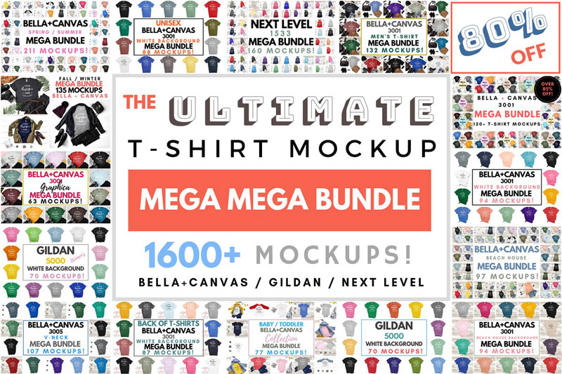 Download Free Ultimate T Shirt Mockup Mega Bundle 3732431 Ê PSD Mockup Templates