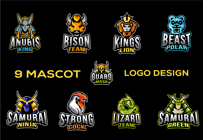 Download 9 Esport Logo Template Set - Free PSD MockUps, Template, Web Themes And More ~ PSDLY
