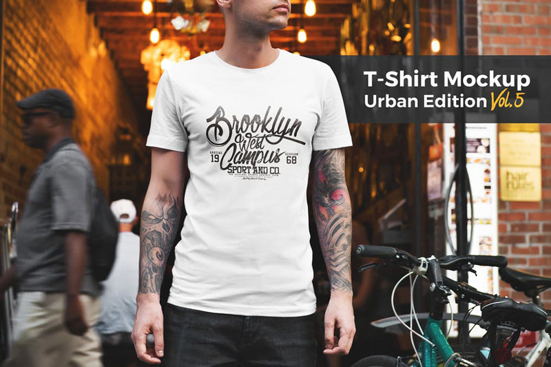 Download T-shirt Mockup Urban Edition Vol. 5 WE4V64 - Psdly