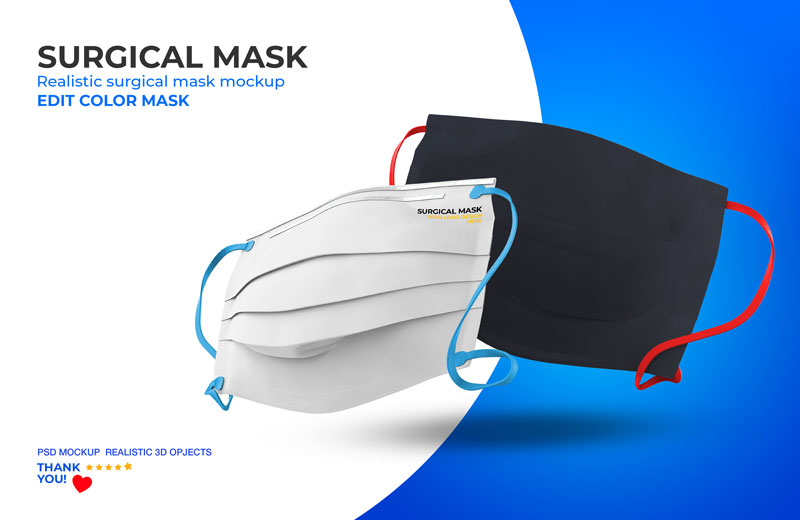 Face Protection Mask Mockup PSD - Free PSD MockUps, Template, Web Themes And More ~ PSDLY