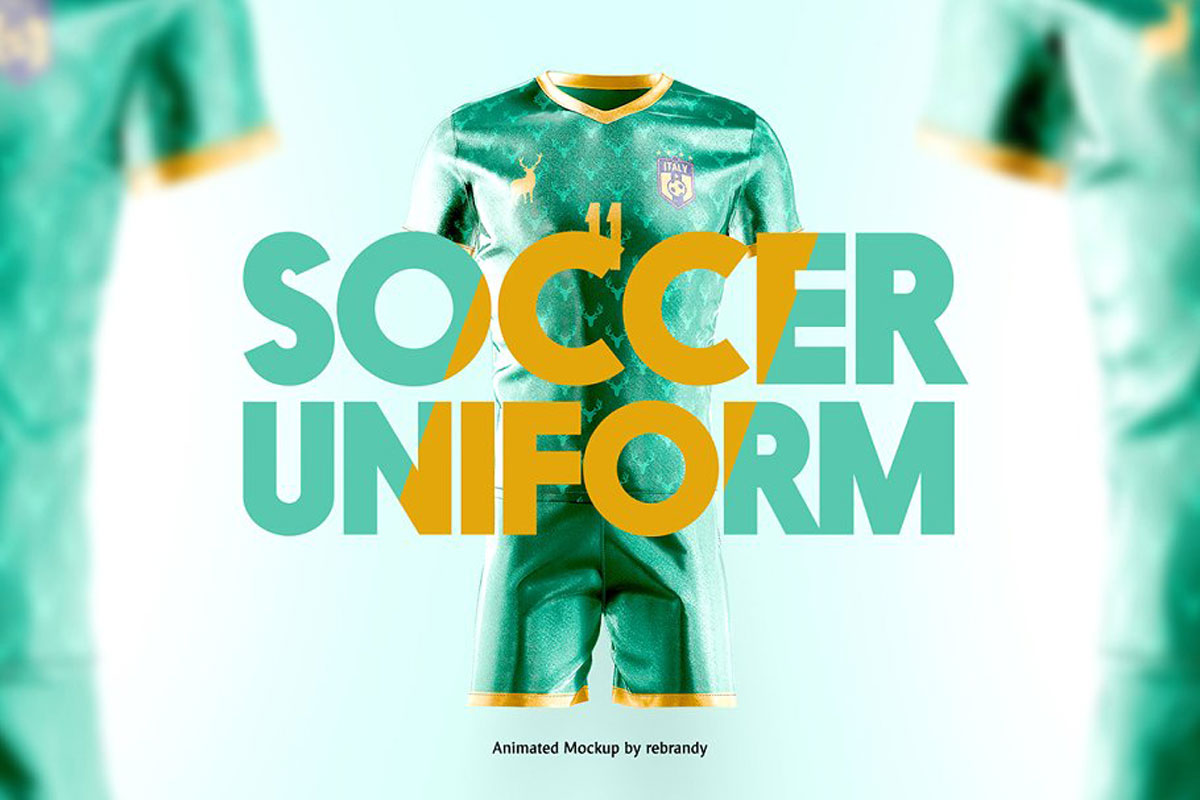 Download Free Soccer Uniform Animated Mockup 4867412 Ê–
