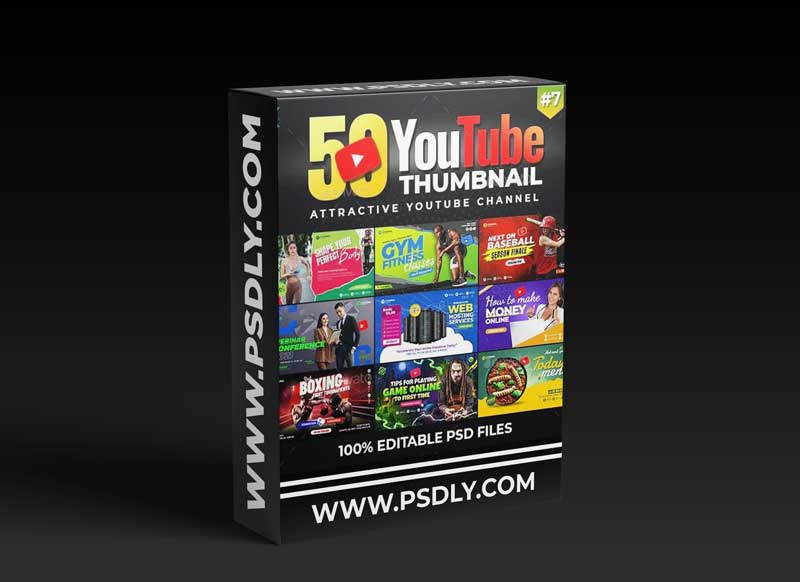 Download Free Graphicriver 50 Youtube Thumbnail Templates 30186262 Ê–